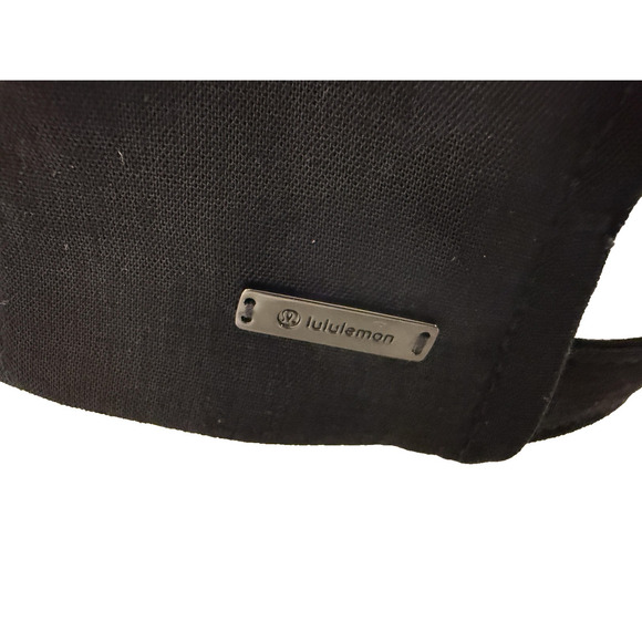 Lululemon Hat Women One Size Black Athletic Running Cap Strap back Training Golf - Picture 2 of 8
